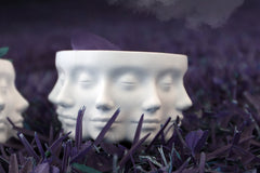Polyface Planter | Drainage Holes | Multifaced Flower Pot | Beautiful Succulent Planter | Lady Face Sculpture | Unique Vase | Pen and Pencil