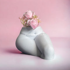 Sitting Butt Planter | Drainage Holes | Sitting Lady Flower Pot | Beautiful Succulent Planter | Plant Sculpture | Booty Vase Statue
