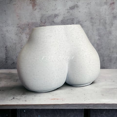 Sitting Butt Planter | Drainage Holes | Sitting Lady Flower Pot | Beautiful Succulent Planter | Plant Sculpture | Booty Vase Statue