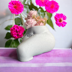 Sitting Butt Planter | Drainage Holes | Sitting Lady Flower Pot | Beautiful Succulent Planter | Plant Sculpture | Booty Vase Statue